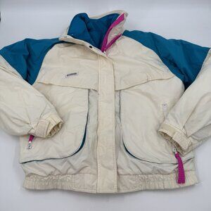 Women’s 3 In 1 Jacket Vintage 90’s Columbia Powder Keg Size L Color Block‎